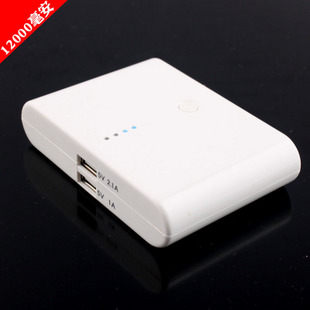 超高電量12000mah 雙USB 迷你全民電霸行動電源 for iphone ipad htc samsung psp 平板電腦 智慧型手機[16]詳細圖